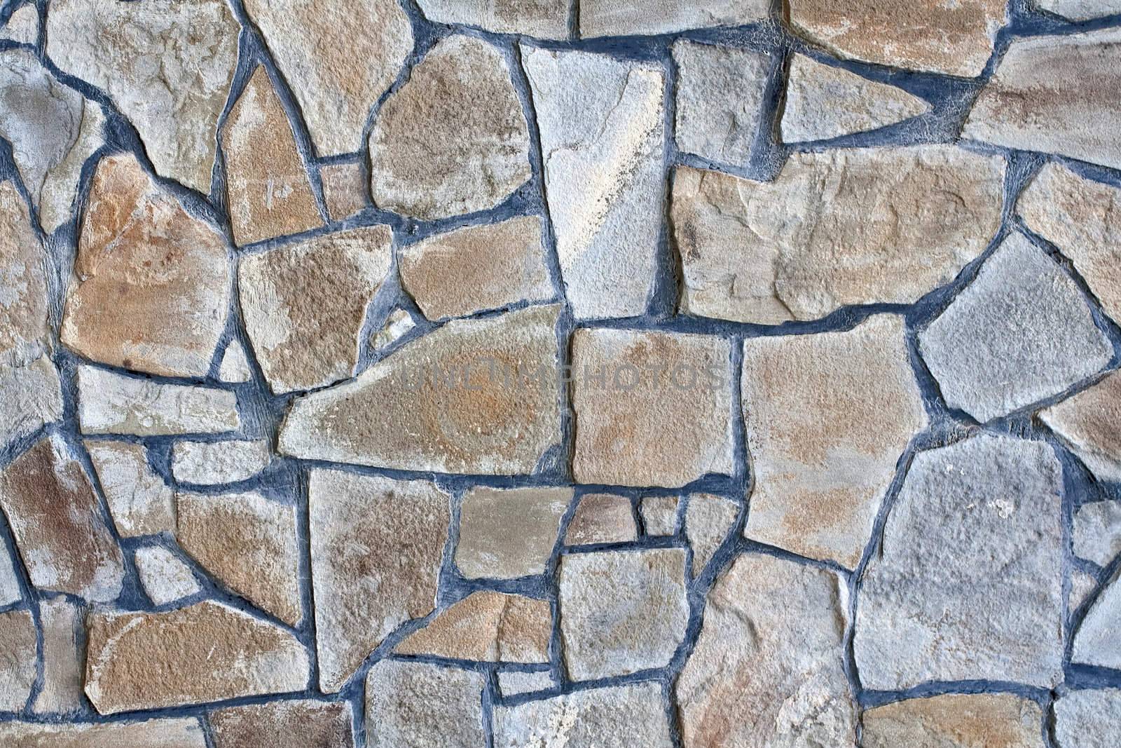 solid stone wall by Lupen