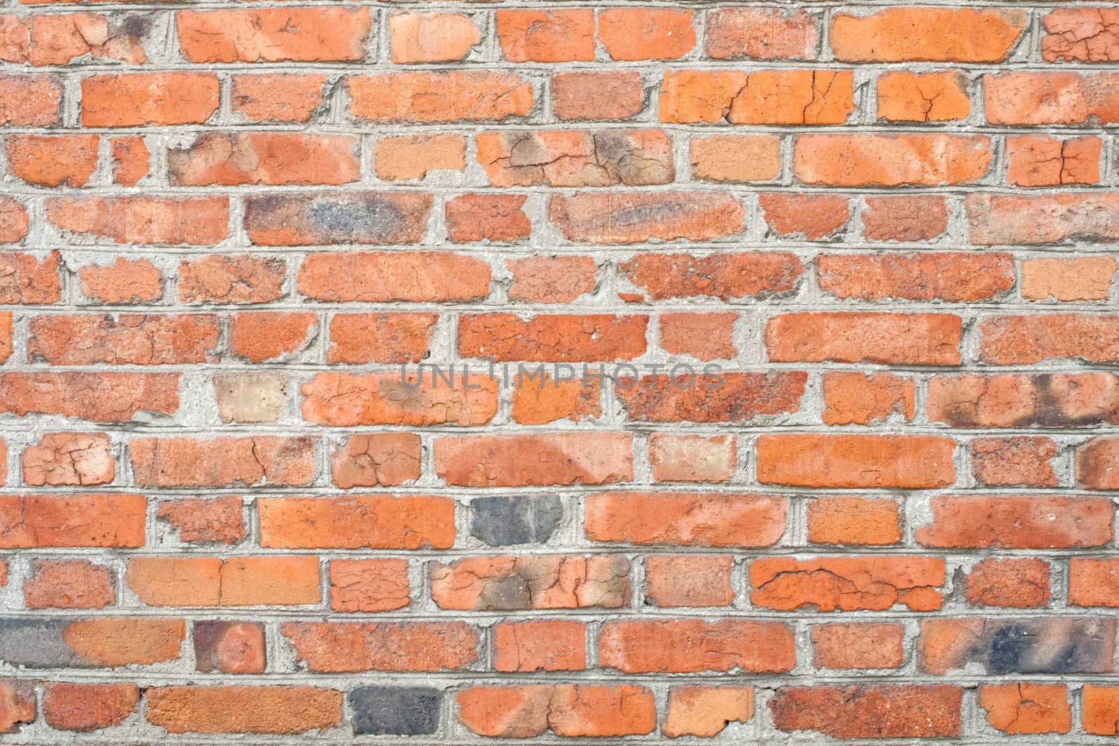 old solid brick wall background 