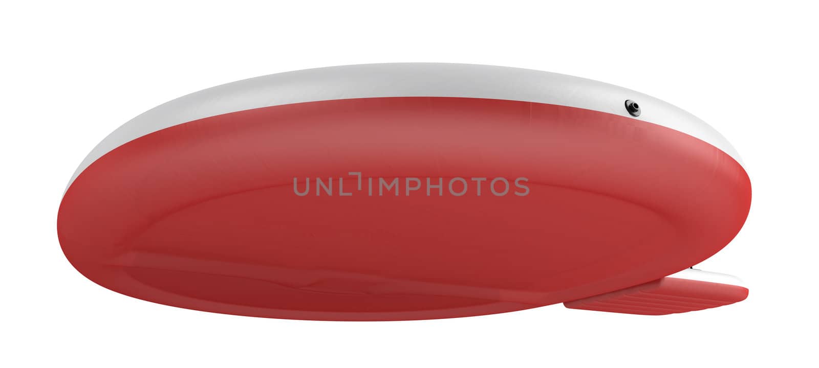 Inflatable raft isolated on white background
