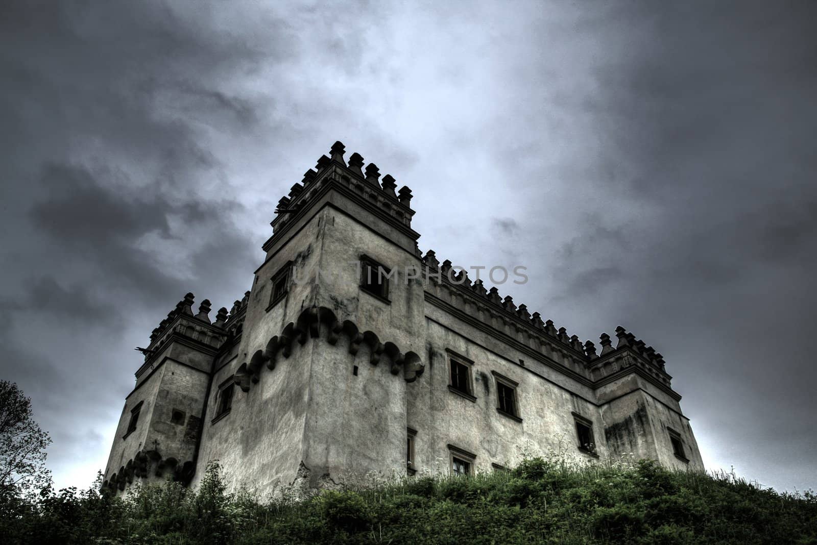 Medieval castle in Szymbark, Poland.