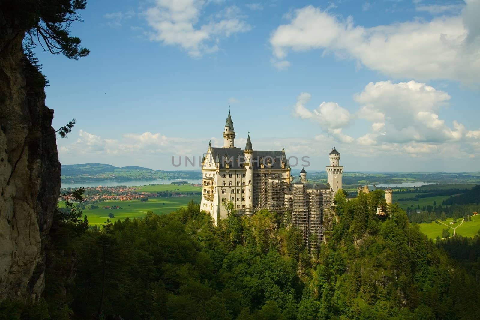 King Ludwig II's Neuschwanstein castle in Bavaria, Germany.