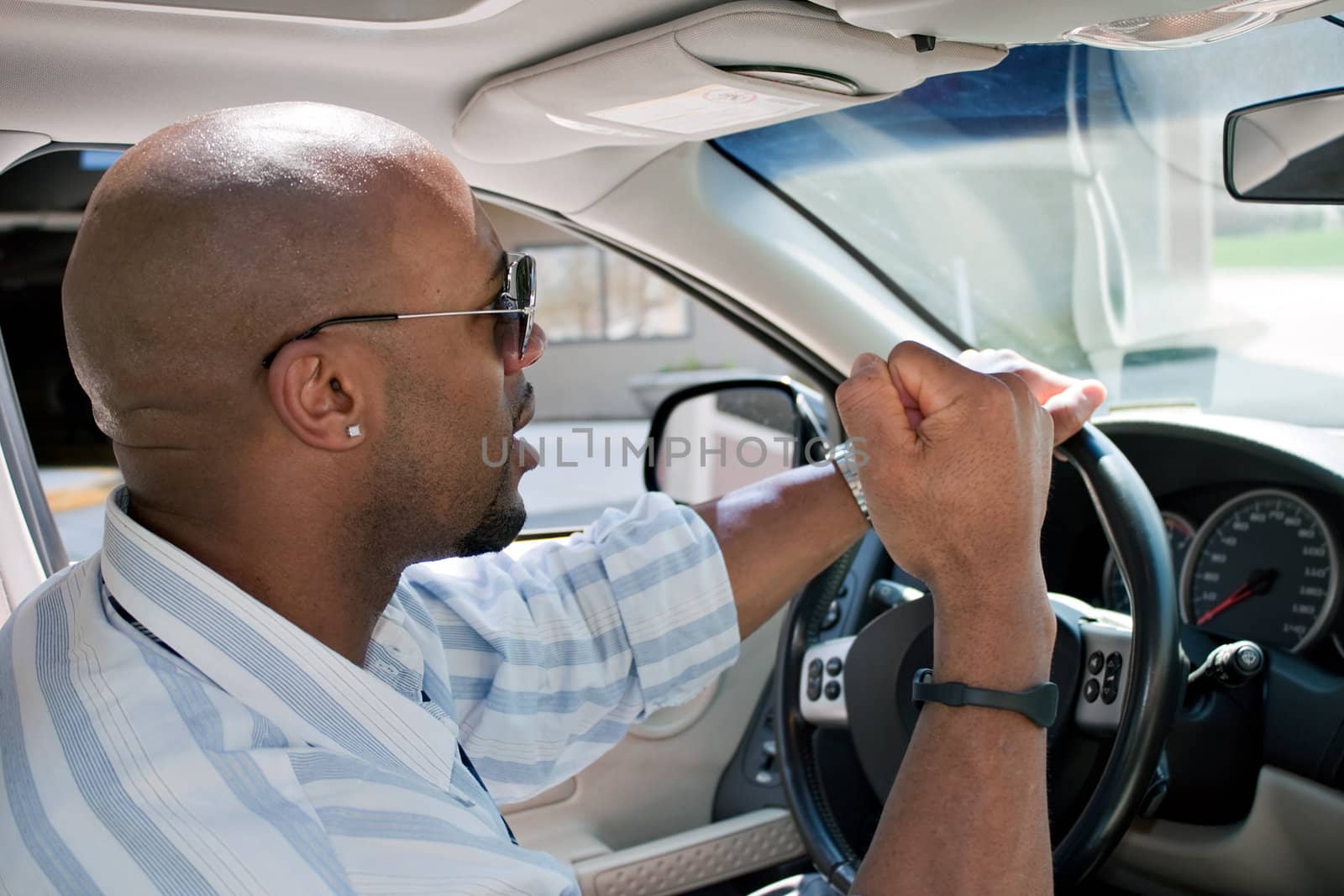 Frustrated Man With Road Rage by graficallyminded