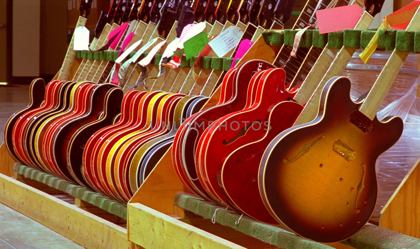 assembly line Gibson Guitar Factory