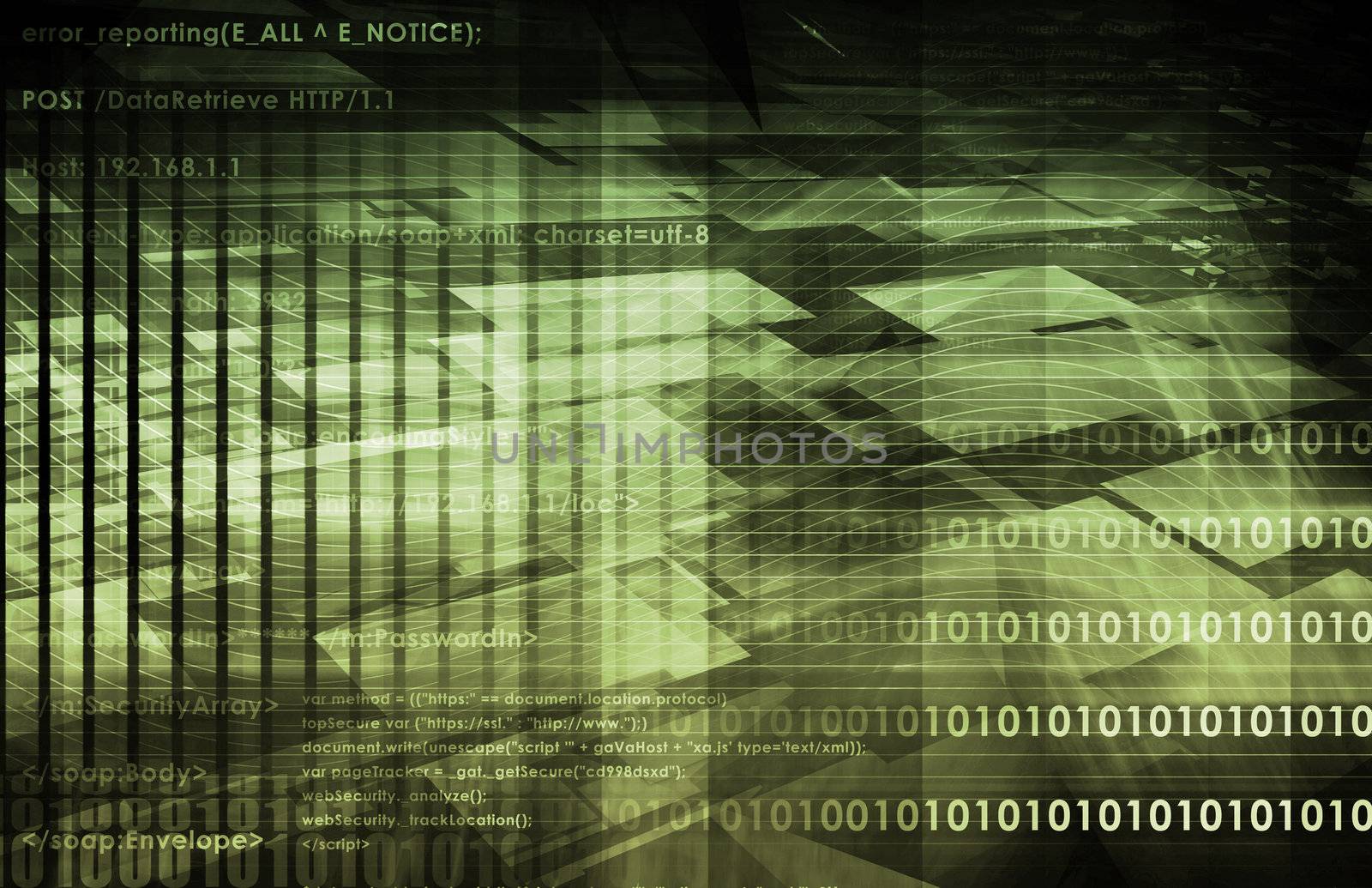 Online Security Internet Concept as a Background