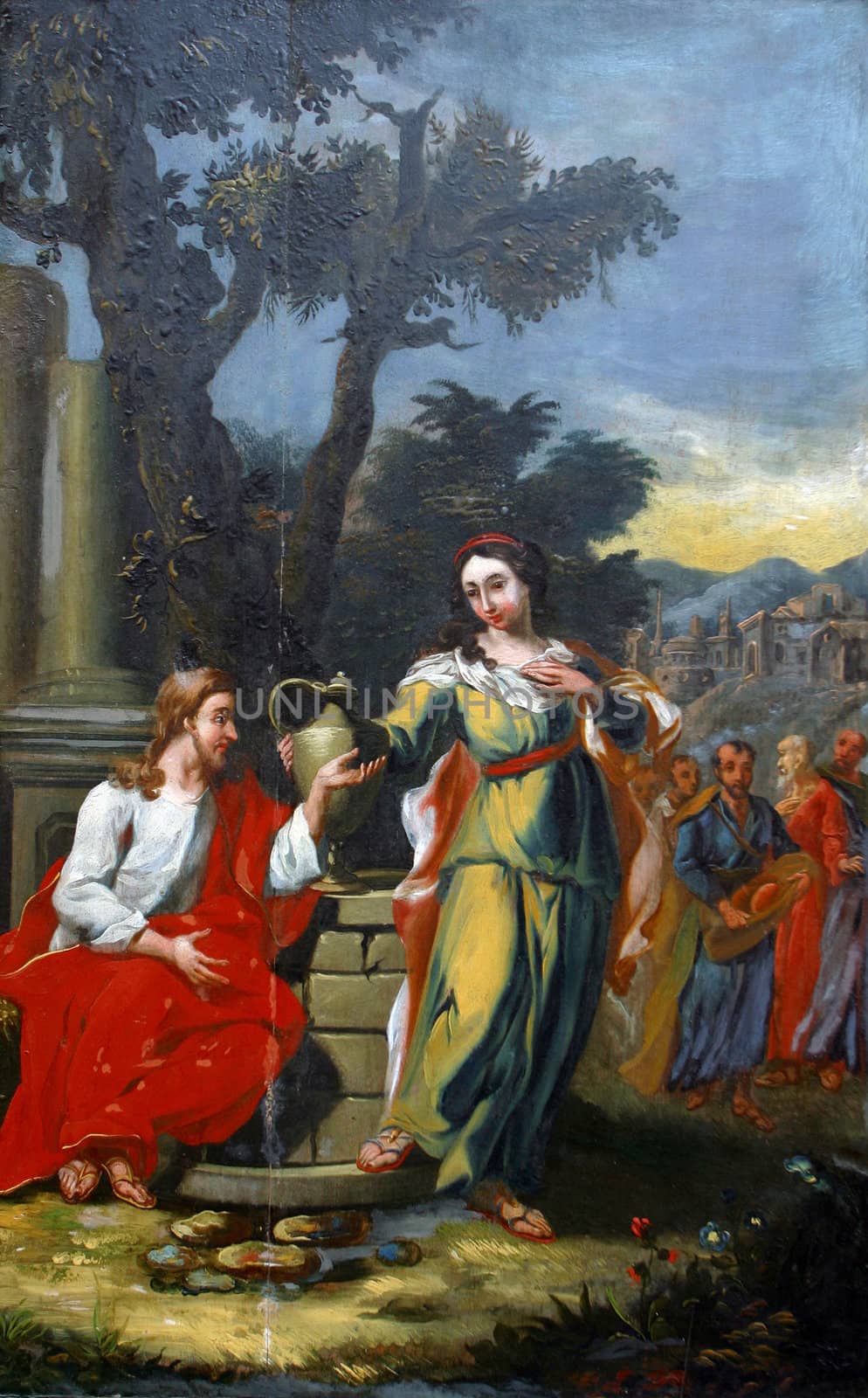 Miraculous conversion of a Samaritan woman by atlas