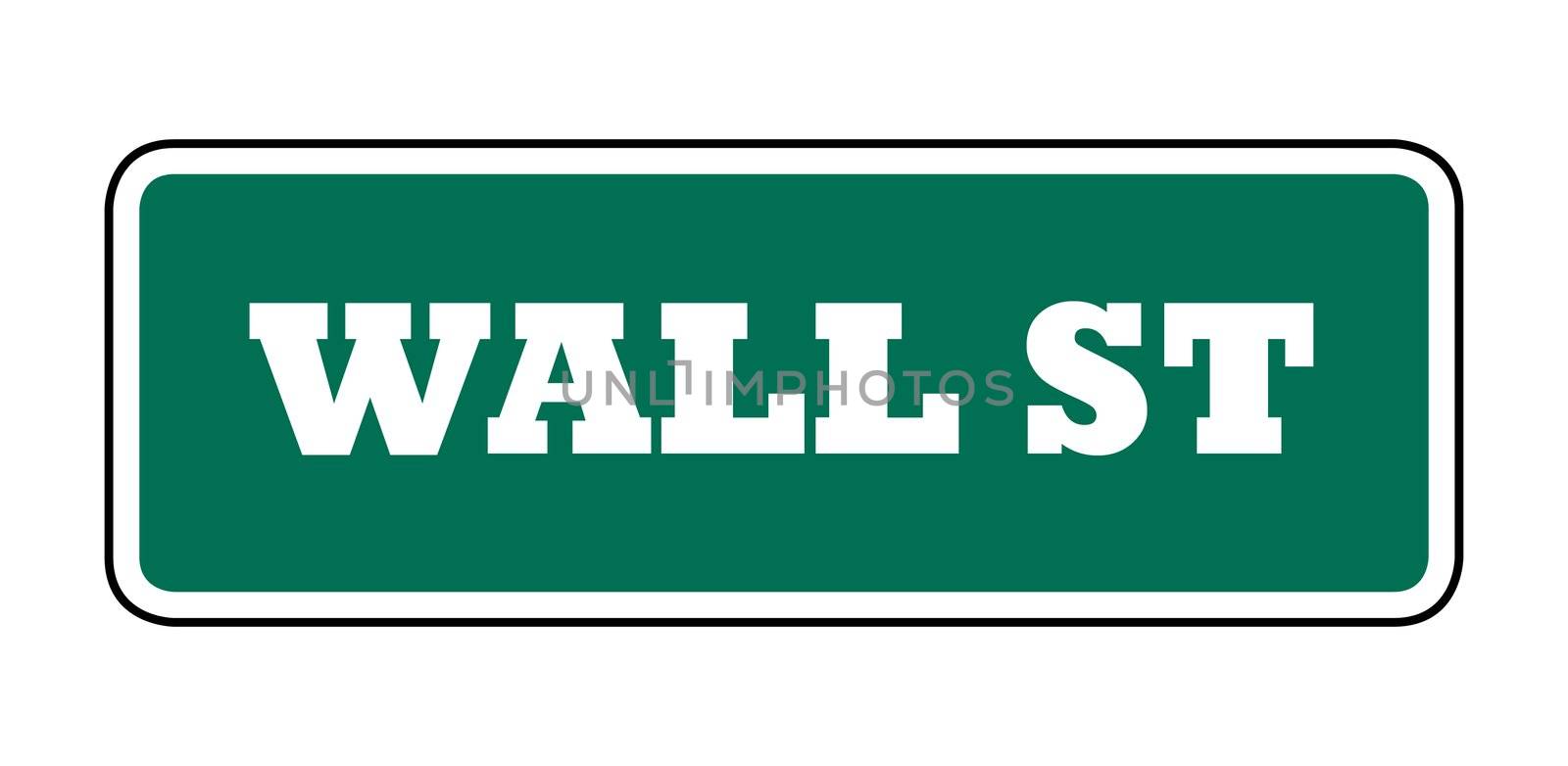 Wall street sign by speedfighter