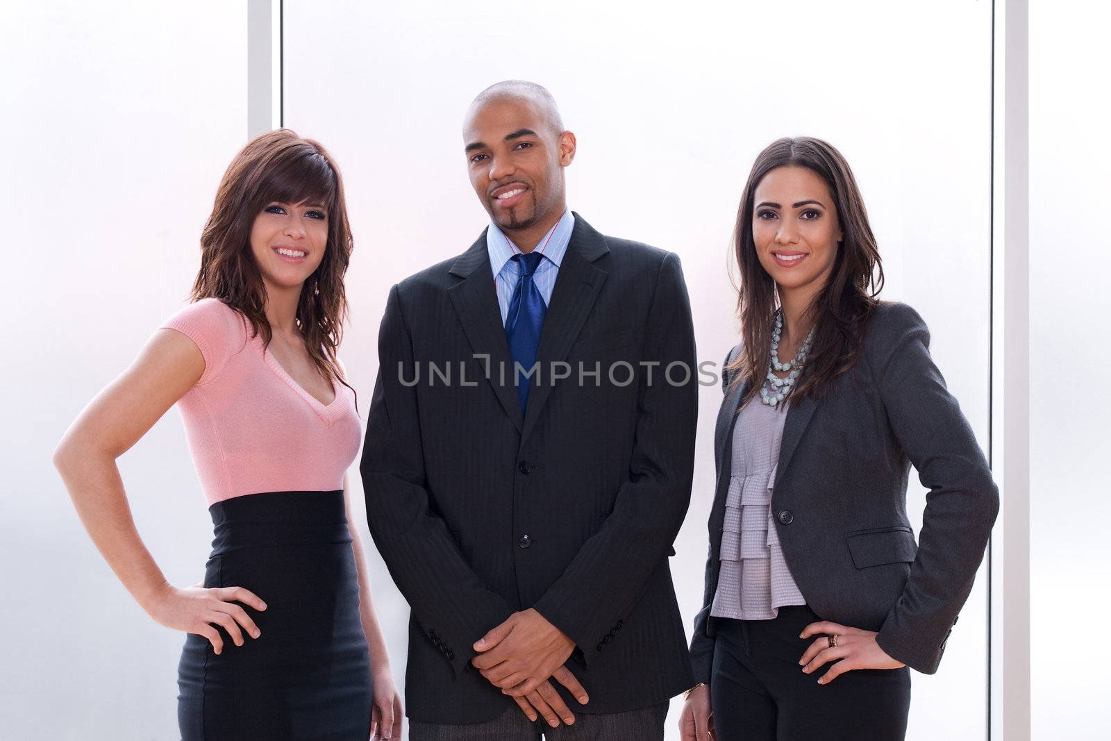 Business team of three by anikasalsera