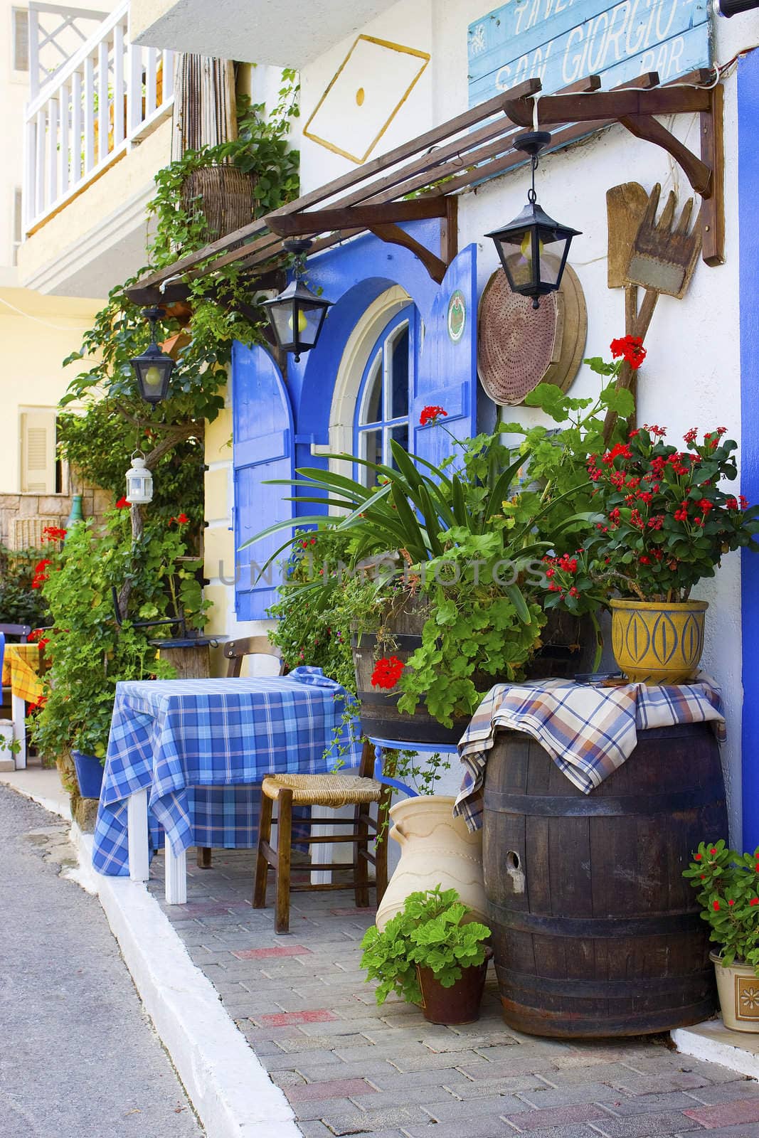 Taverna in Malia, Crete by miradrozdowski