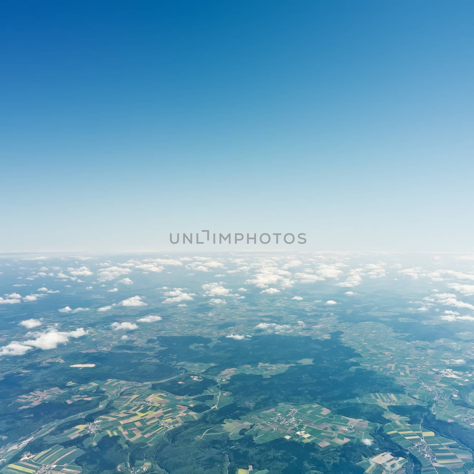 An image of a flight over the clouds