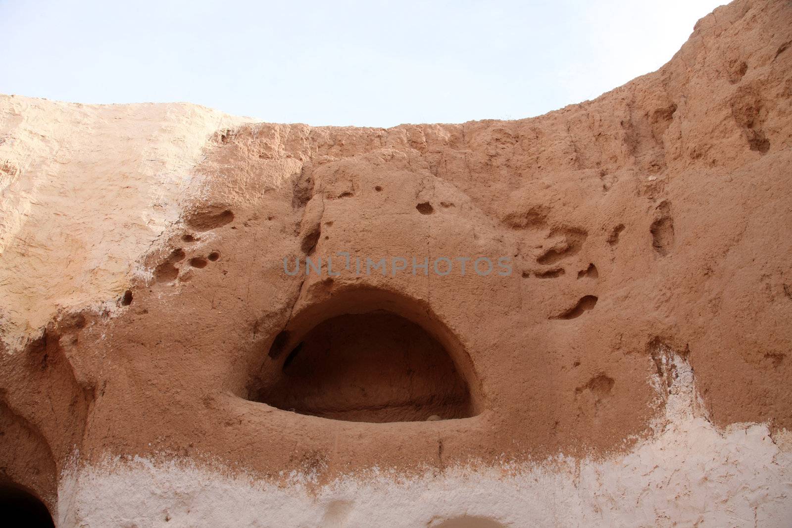 Residential caves of troglodyte by atlas