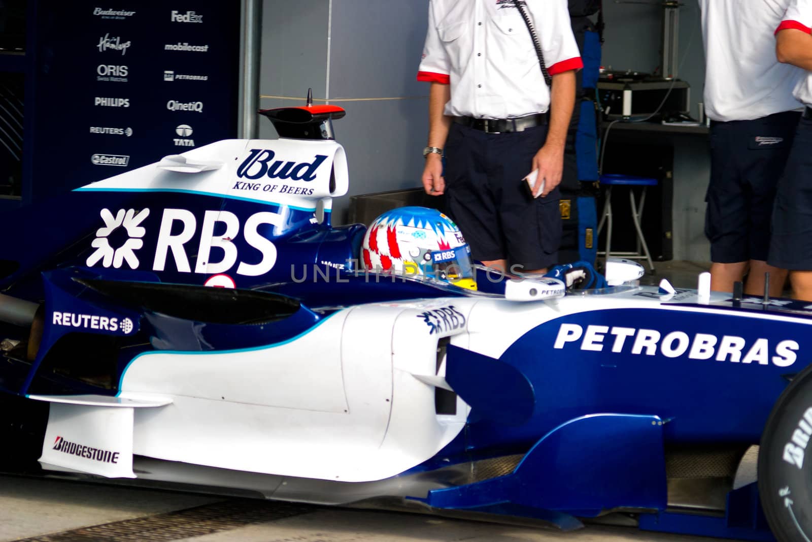 JEREZ DE LA FRONTERA, SPAIN -  OCT 11: Alex Wurz of Williams F1 on October 11 , 2006 on training session in Jerez de la Frontera , Spain
