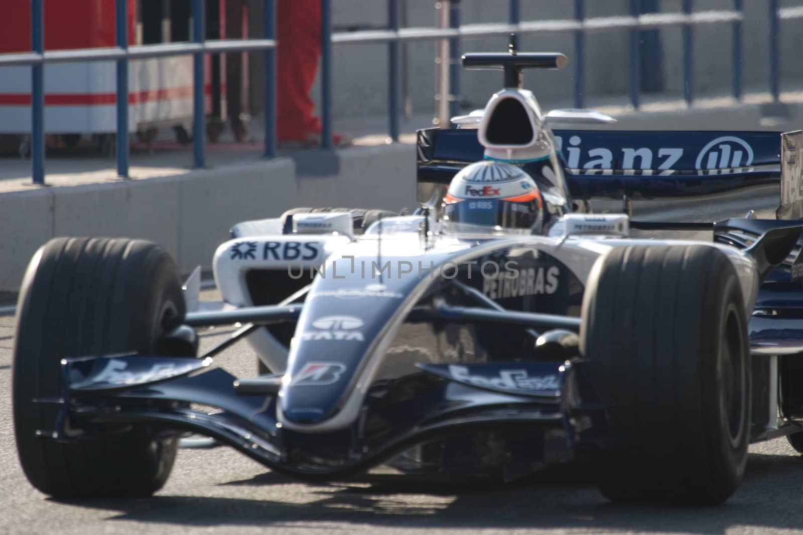 JEREZ DE LA FRONTERA, SPAIN -  OCT 11: Narain Karthikeyan of Williams F1 on October 11 , 2006 on training session in Jerez de la Frontera , Spain