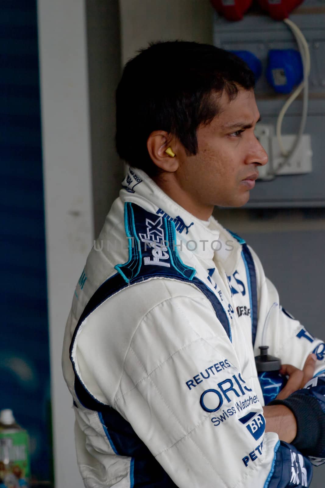 JEREZ DE LA FRONTERA, SPAIN -  OCT 10: Narain Karthikeyan of Williams F1 on October 10 , 2006 on training session in Jerez de la Frontera , Spain