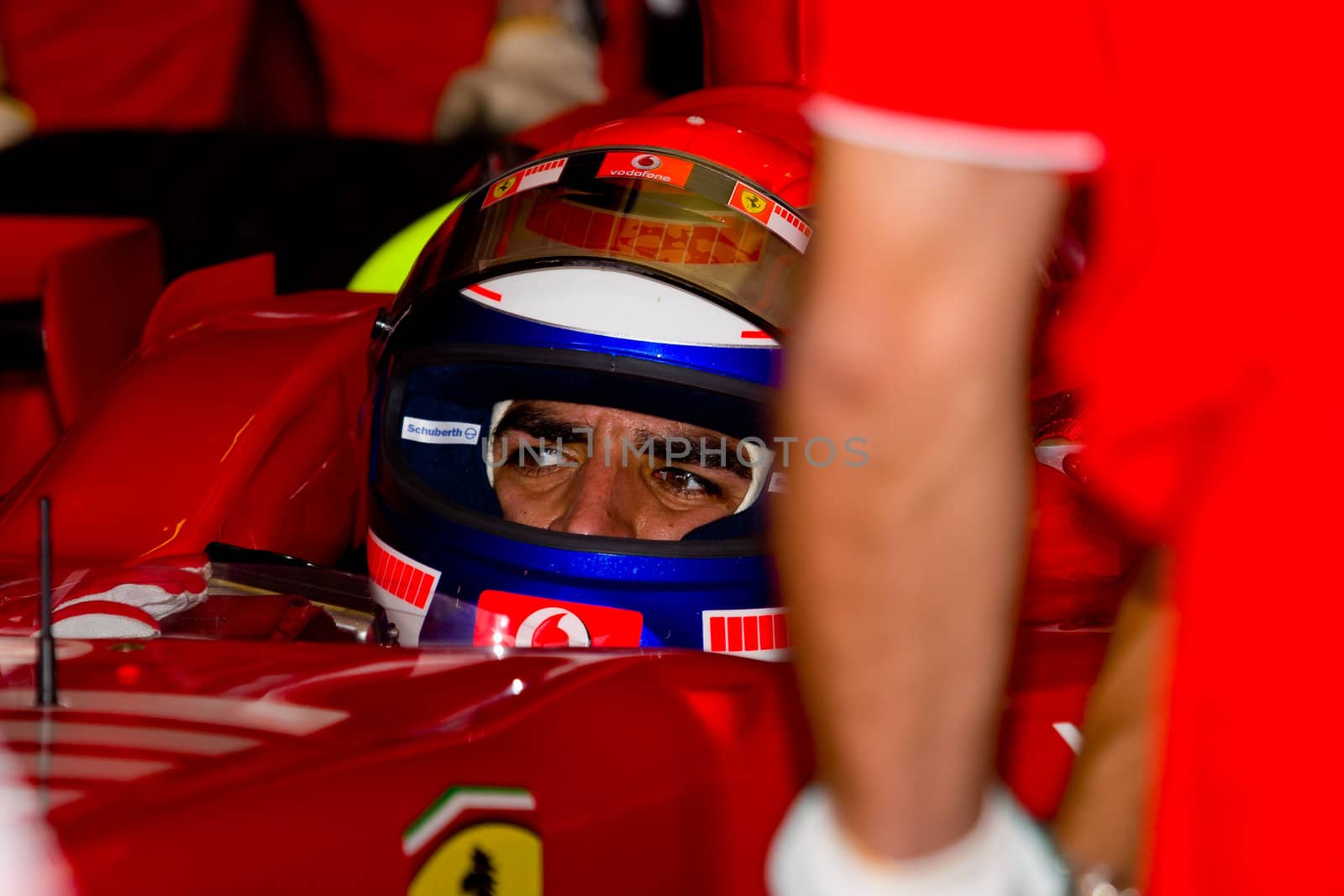 JEREZ DE LA FRONTERA, SPAIN -  OCT 10: Marc Gene of Scuderia Ferrari F1 on October 10 , 2006 on training session in Jerez de la Frontera , Spain