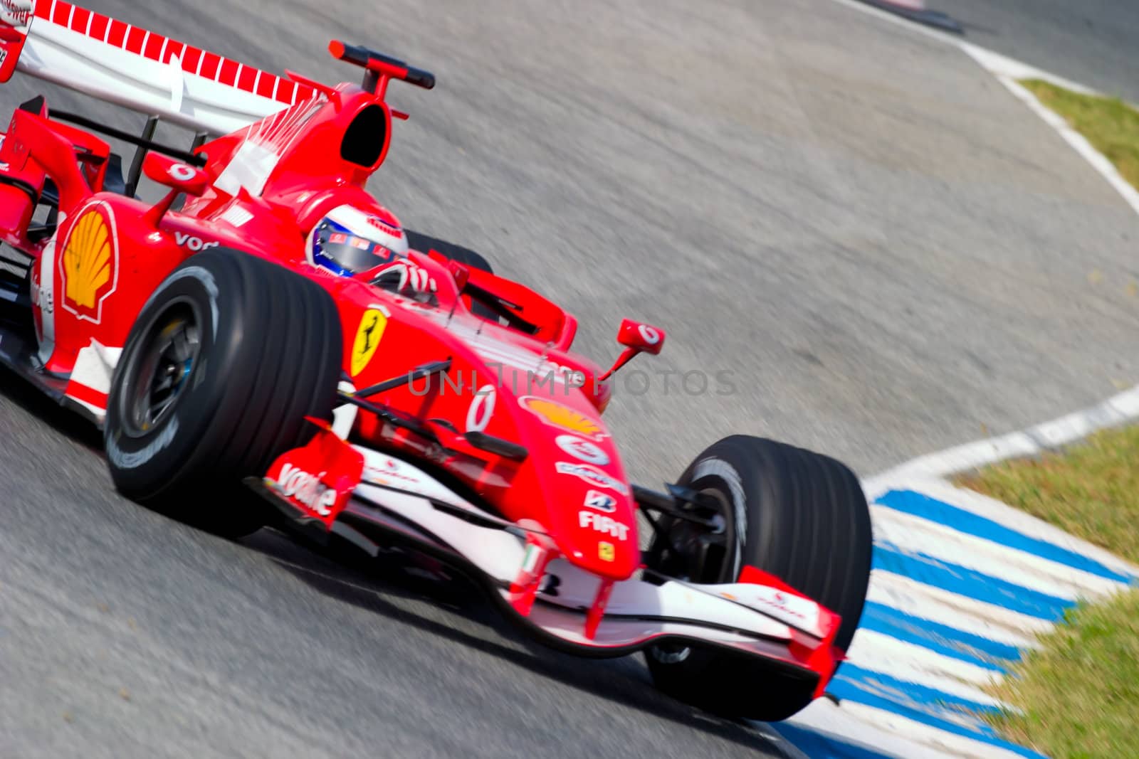 JEREZ DE LA FRONTERA, SPAIN -  OCT 10: Marc Gene of Scuderia Ferrari F1 on October 10 , 2006 on training session in Jerez de la Frontera , Spain