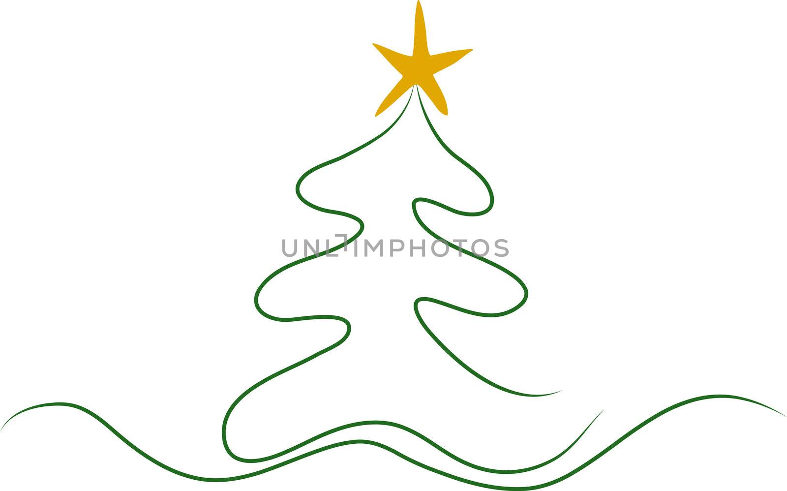 abstract christmas tree by peromarketing