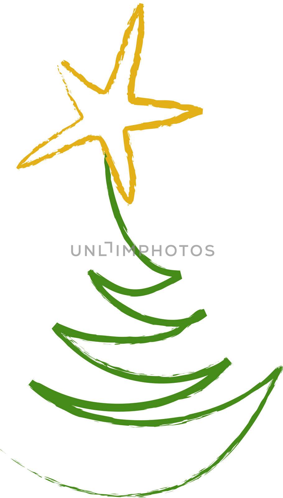 abstract christmas tree