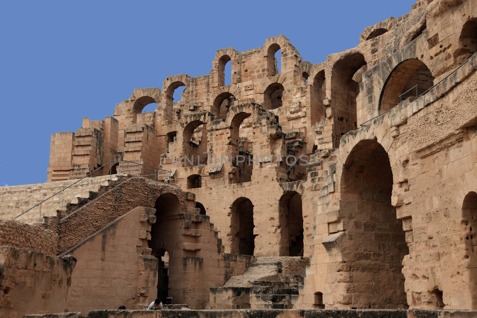 The amphitheater in El-Jem, Tunisia by atlas