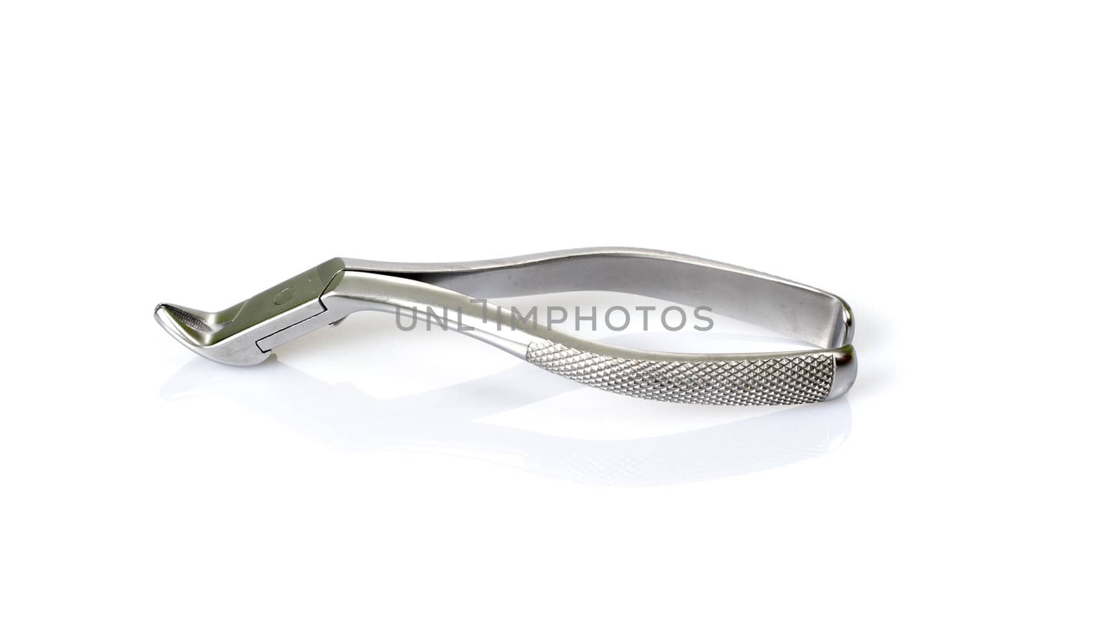 Dental pliers photo on the white backgroud