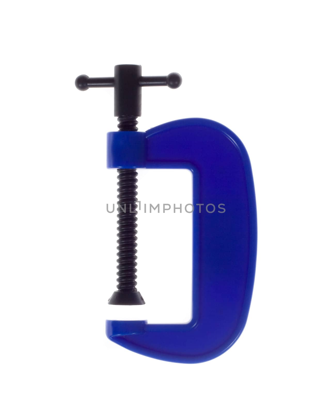 Wood Clamp, photo on the white background