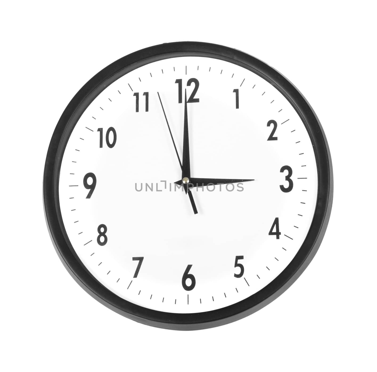 Wall clock,  photo on the white background