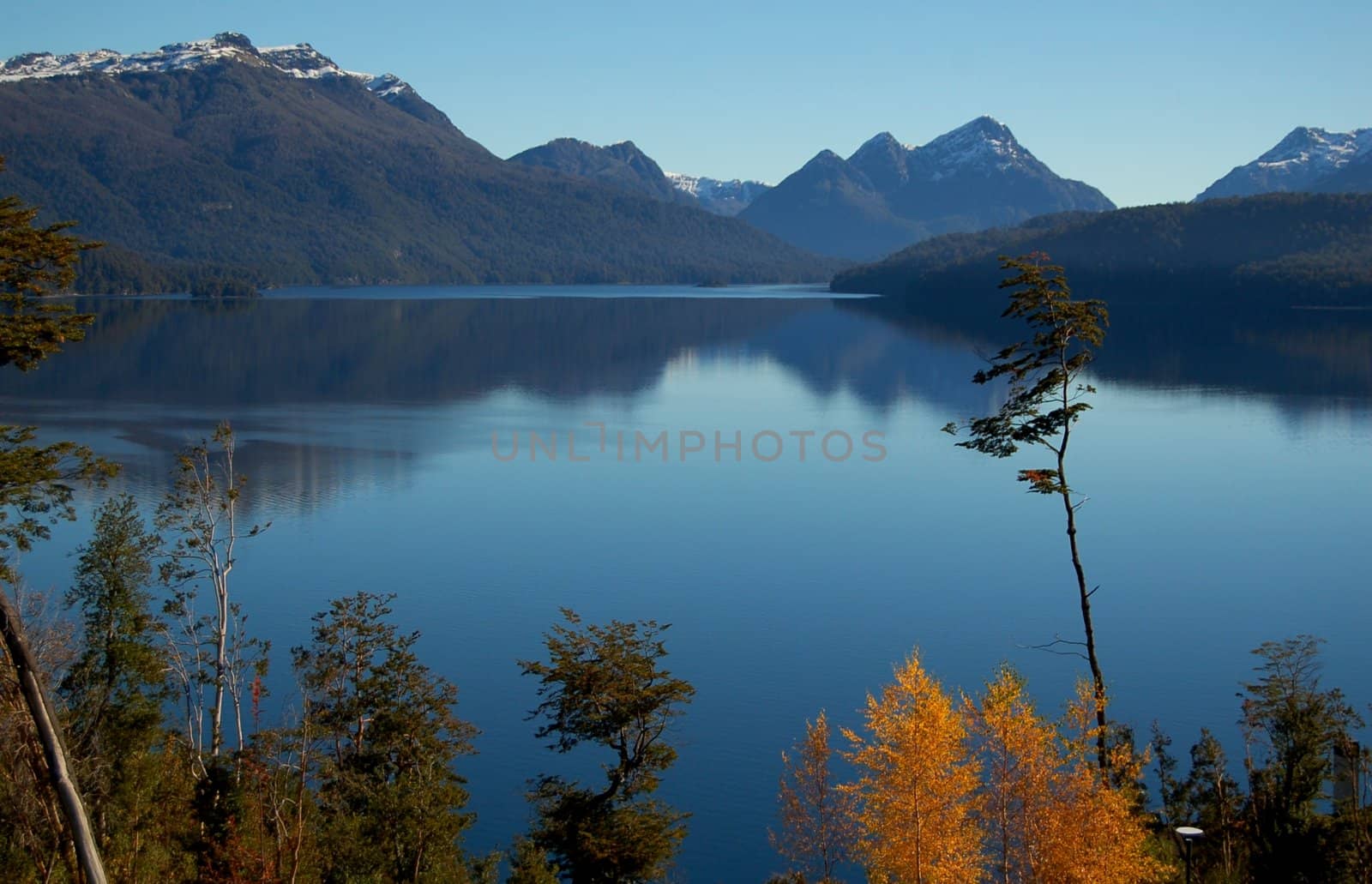 Peaceful landscape in Patagonian Mountainscape