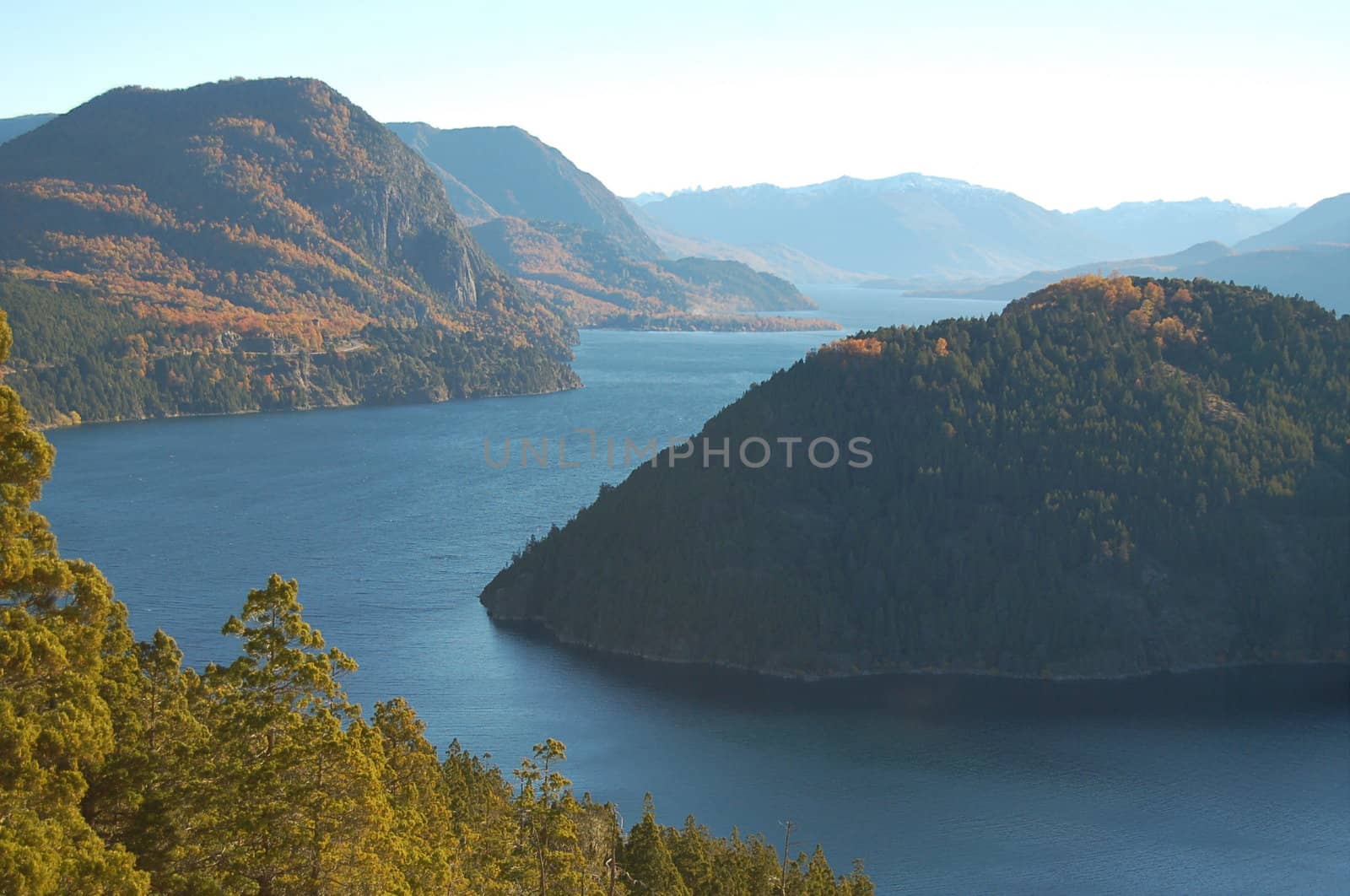 Lake in Mountainscape in Patagonia