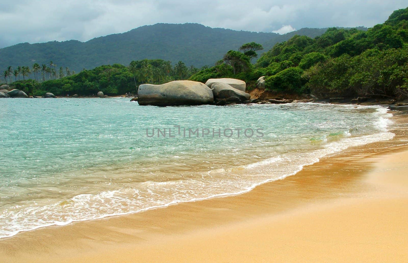 Tropical Beach in Tayrona national Park