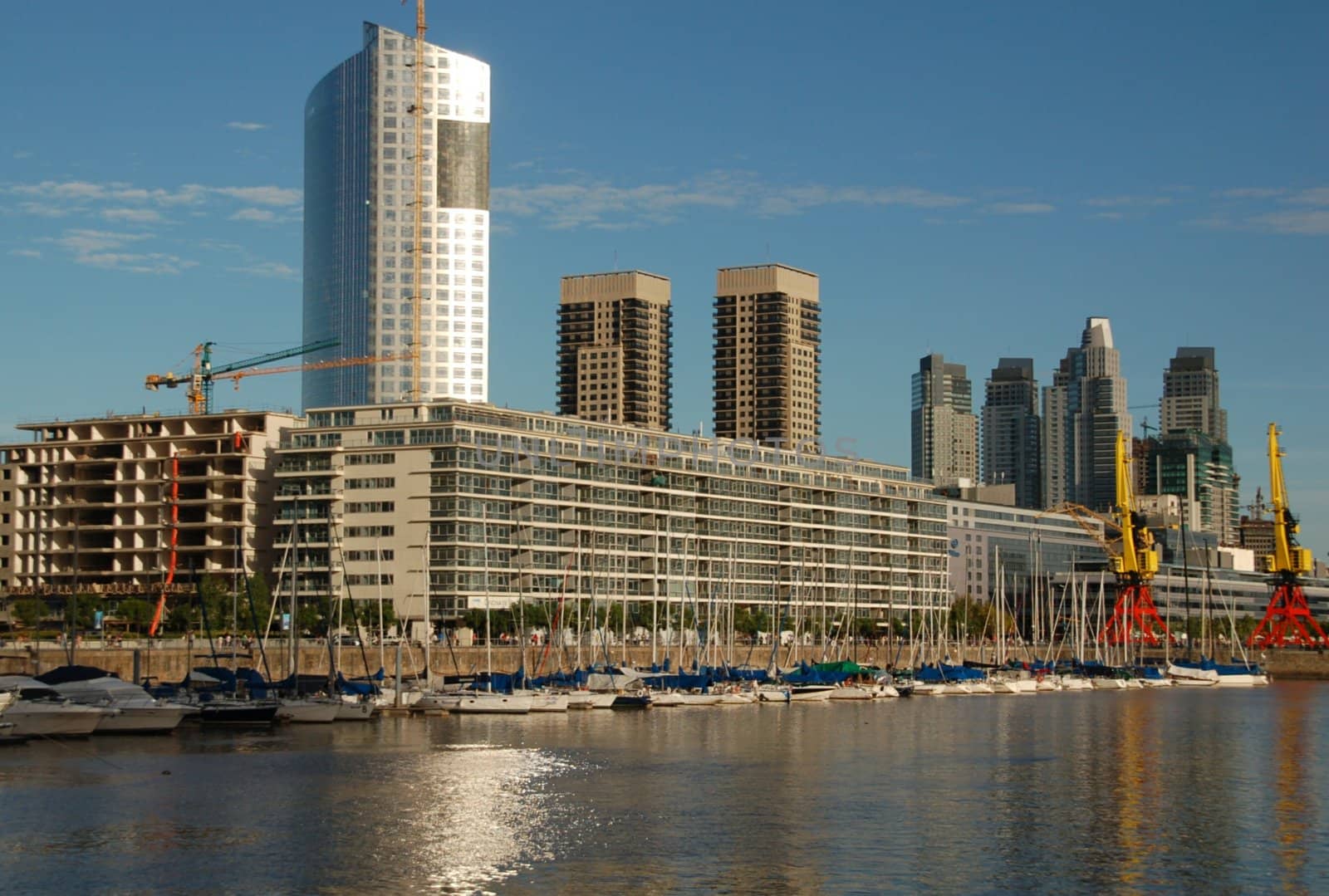 Puerto Madero neighbourhood under construction