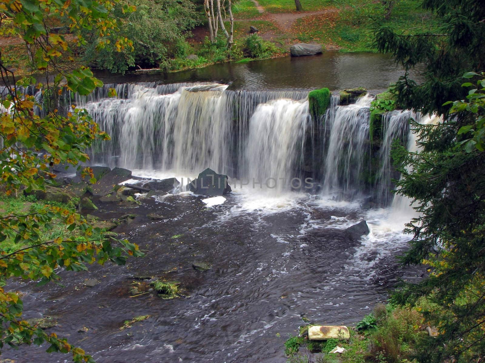 view at  Keila joa waterfall, estonia 2007