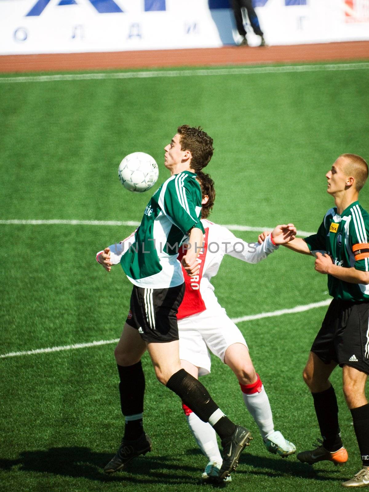 Inernational tournament in Novosibirsk, Russia, 5-9 may 2007. Ajax (Netherland), Olimpic (France), Selta (Spain), Legia (Poland), Siberia (Russia). Ajax vs. Legia