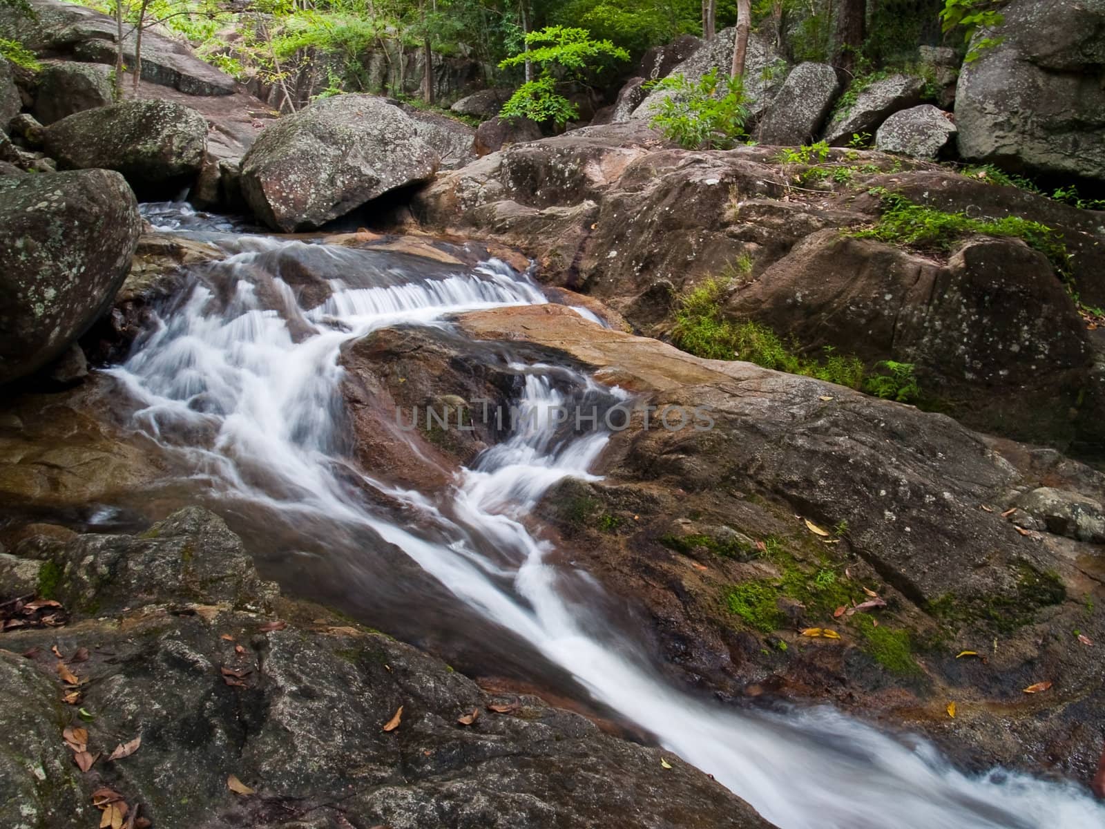 Stream of Huai Yang waterfall, Huai Yang National Park, Prachuap Khiri Khan, Thailand