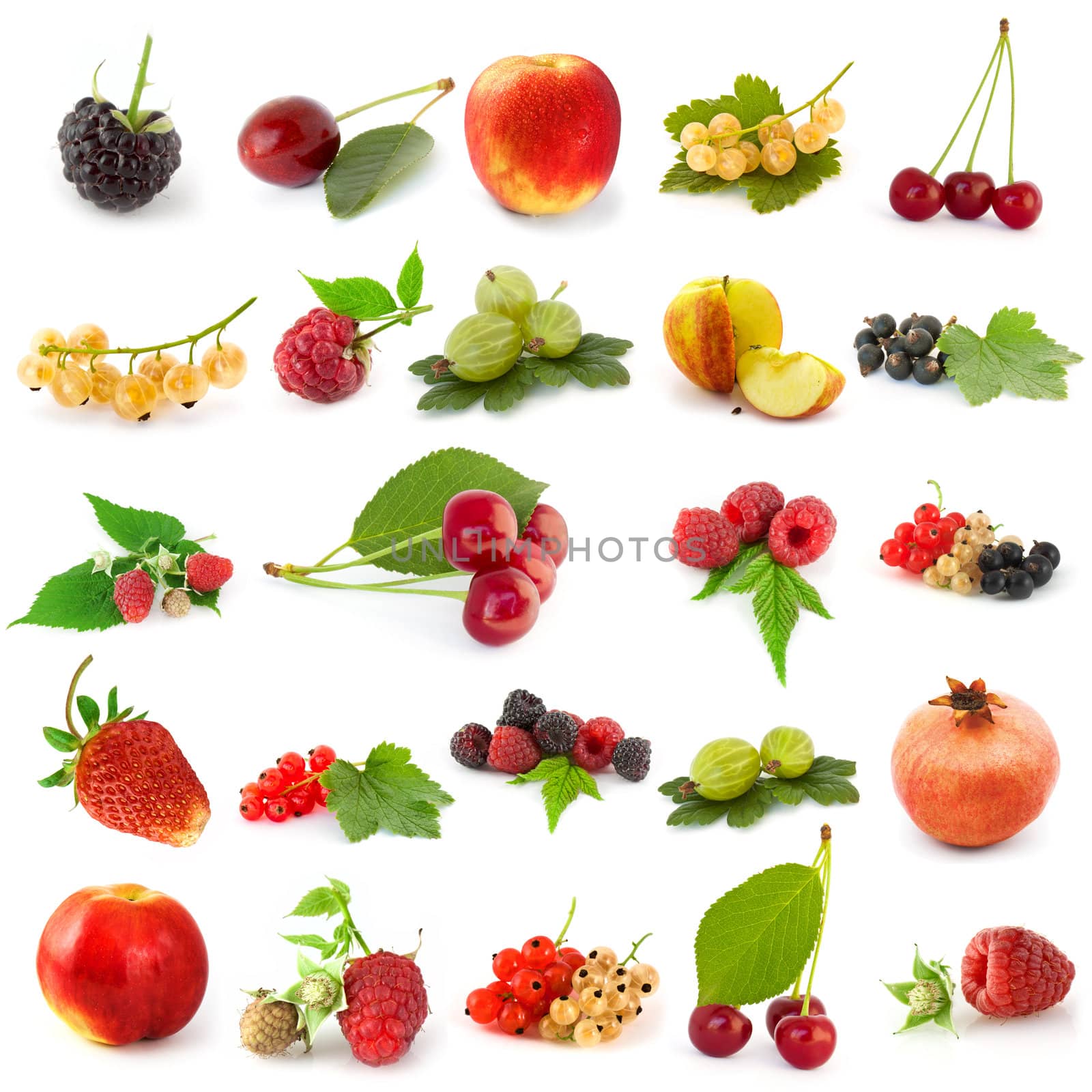 Set of fruits by vtorous