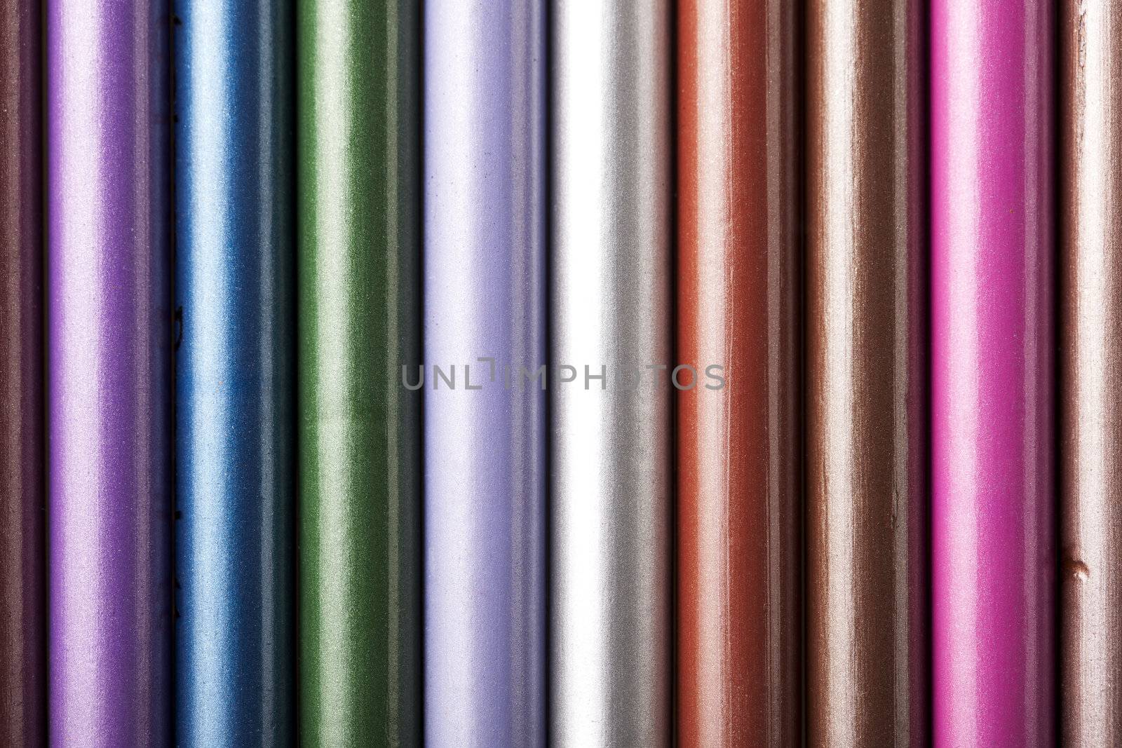 Background consisting of close-up of color pencils.