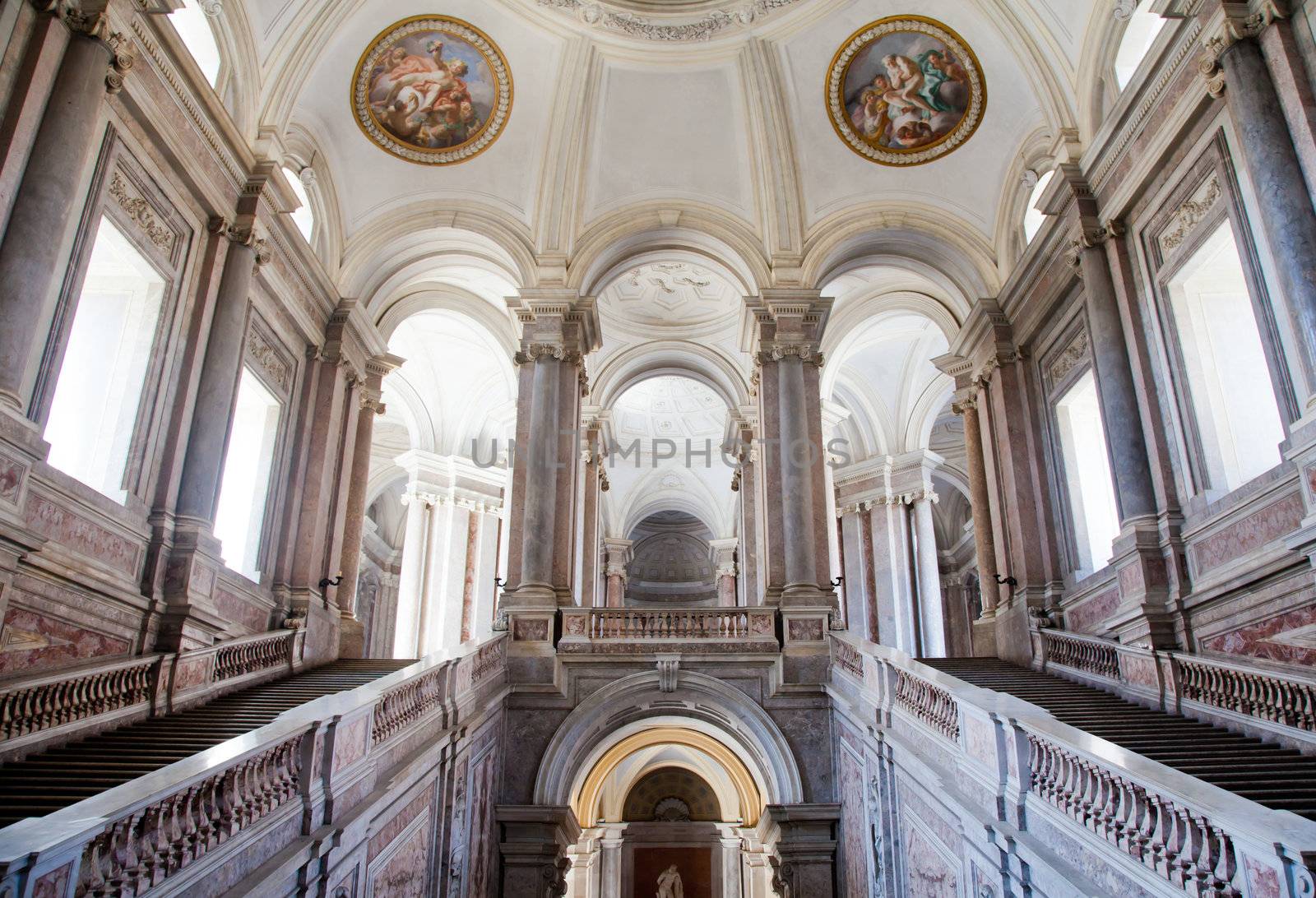 Reggia di Caserta (Caserta Royal Palaca), Italy. Luxury interior, more than 300 years old