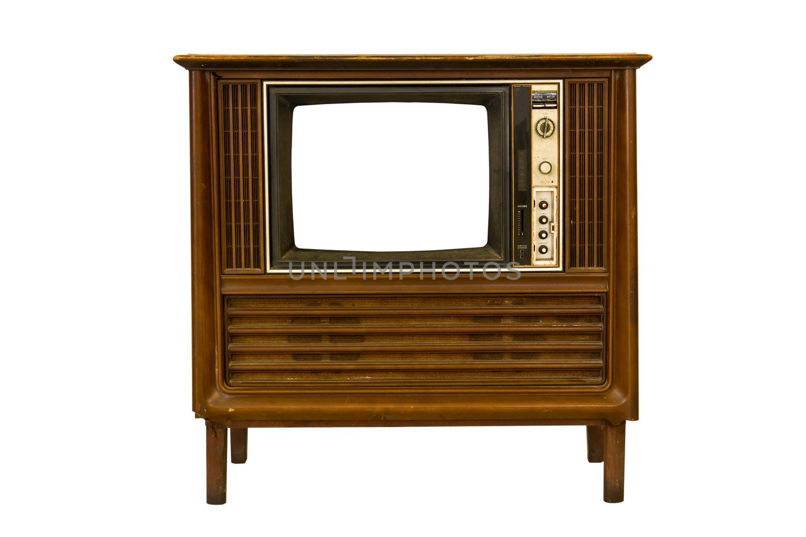 Retro Vintage television by stoonn