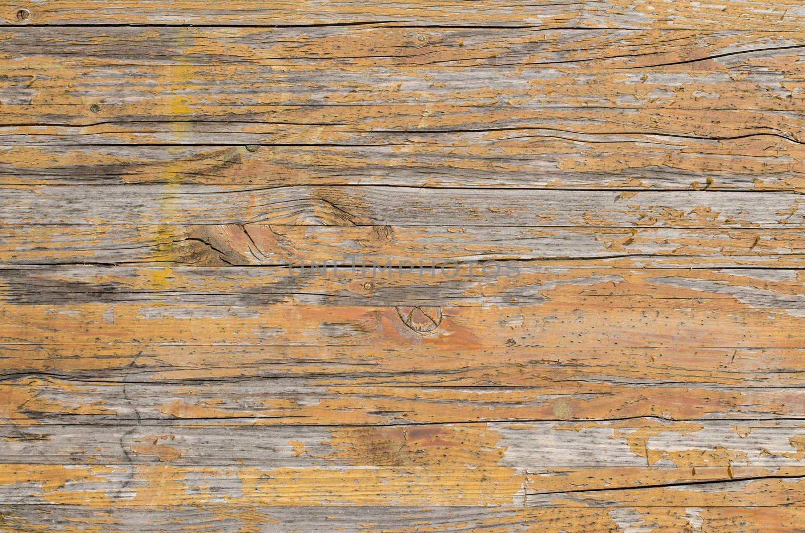 Dark yellow and brown grunge Wood Background.