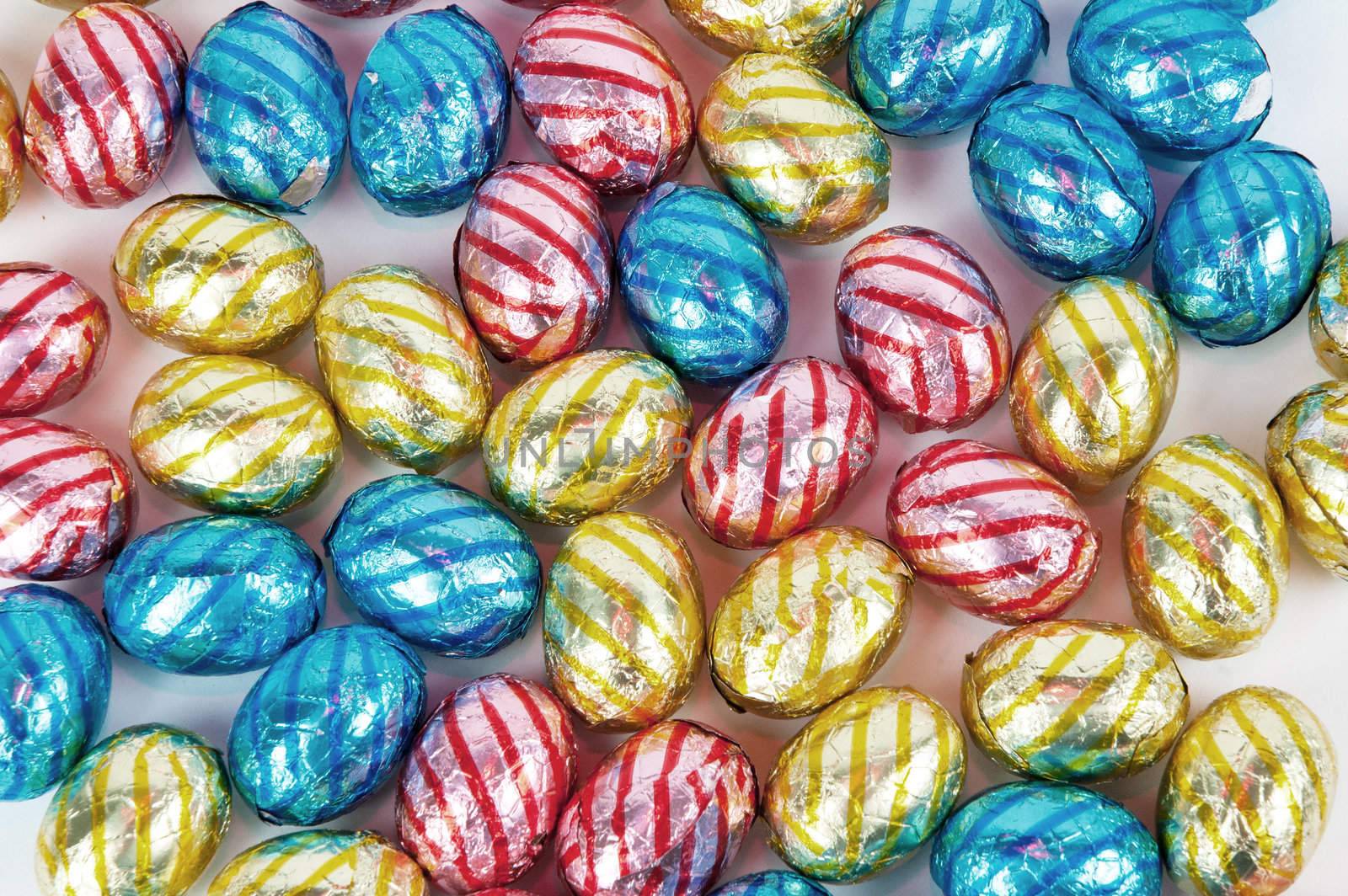 eastern chocolate eggs background by ladyminnie
