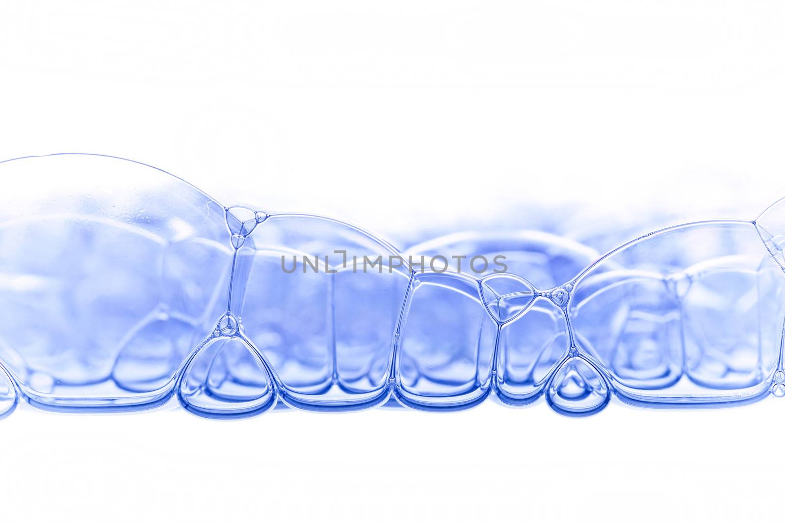 Abstract image of the water bubbles - froth