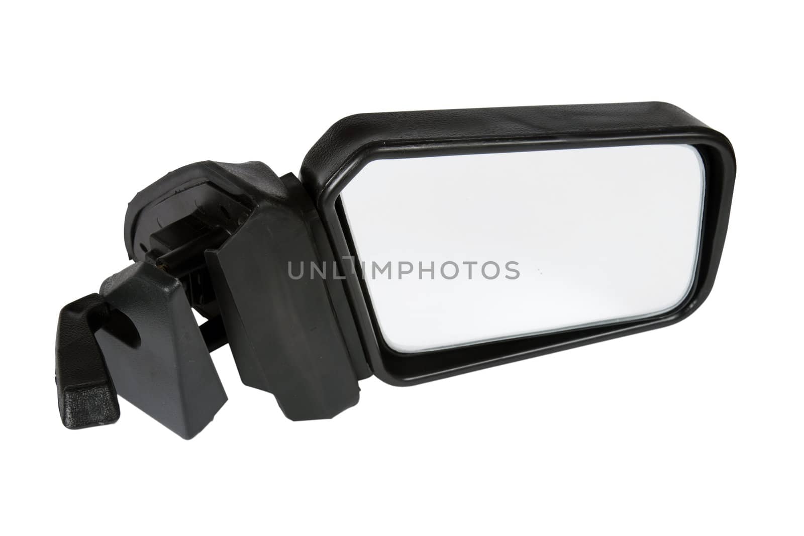 �ar mirror isolated on white with clipping path