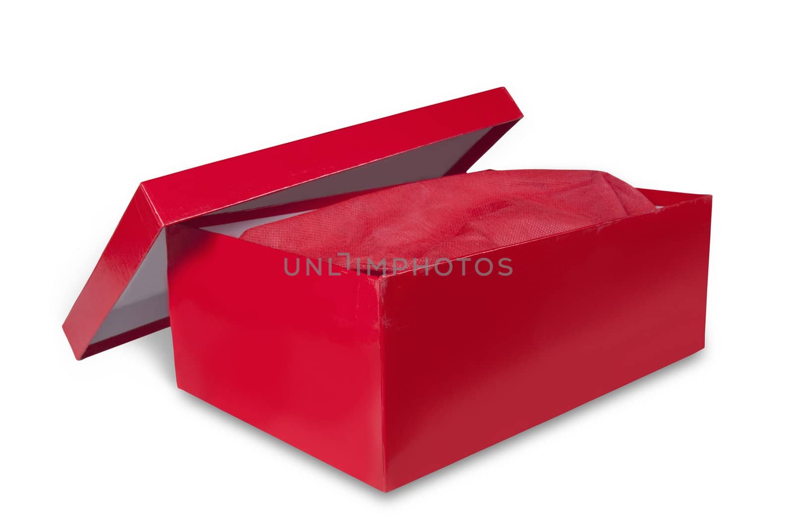 shoebox isolated on white with clipping path