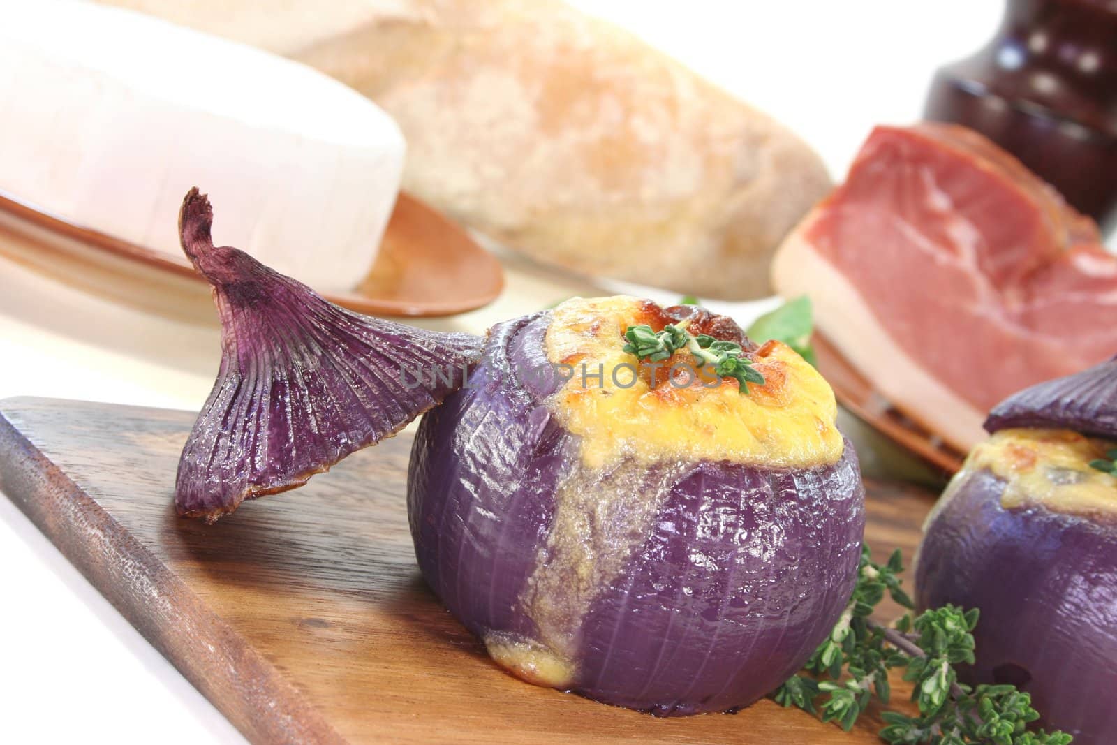 stuffed onions with goat cheese by discovery