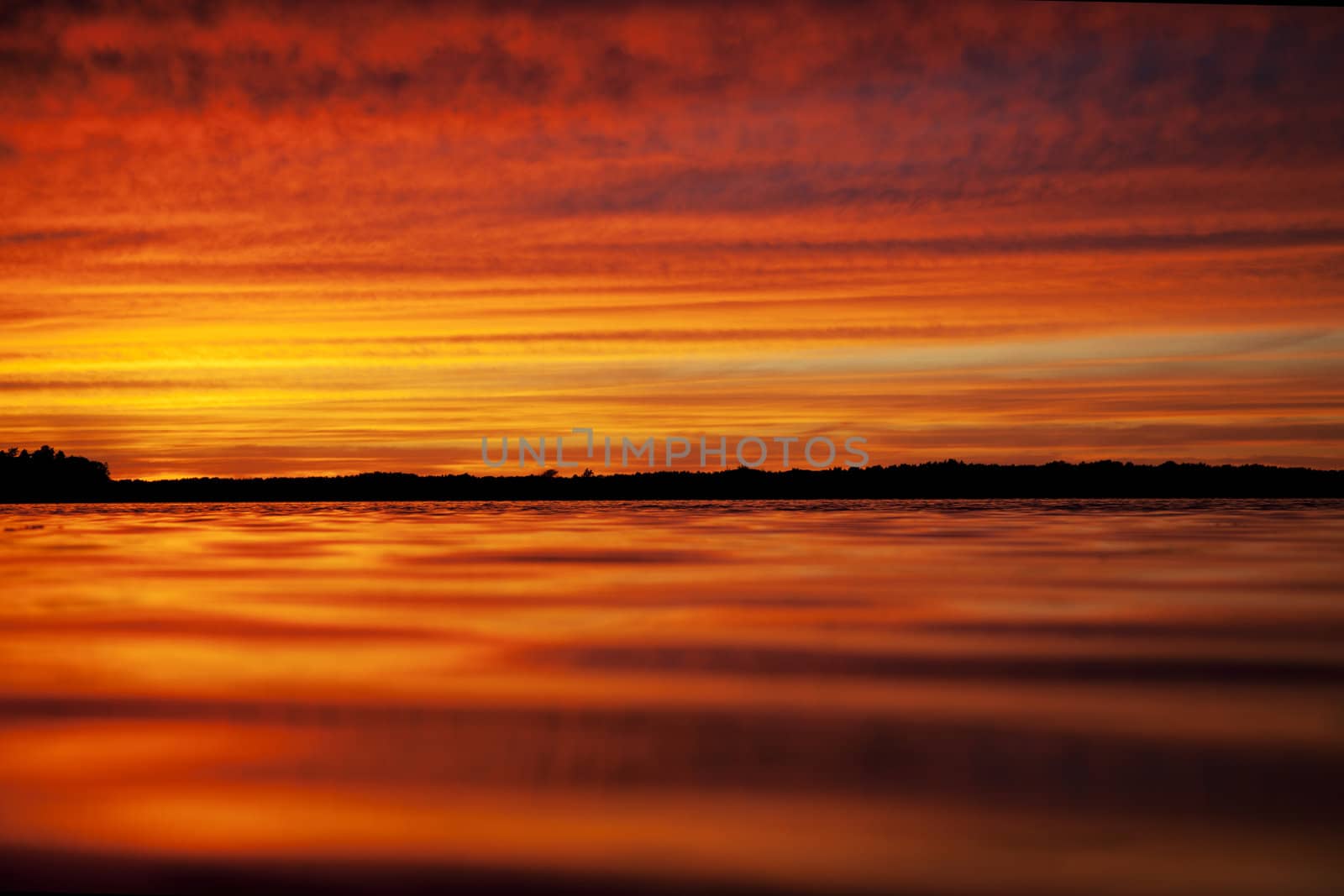 Beautiful sunset on the beach