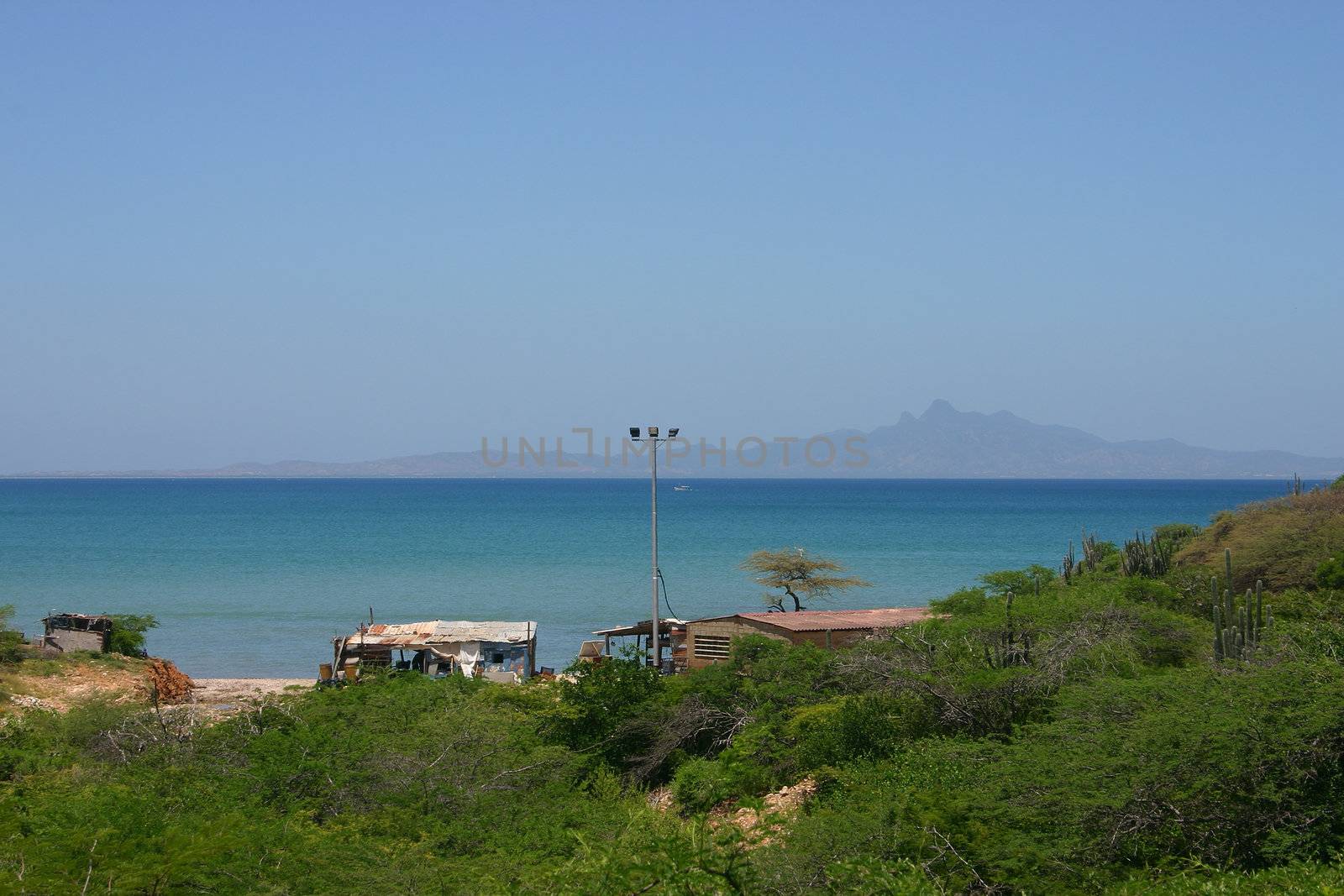 Local fishing lodge on the coast of Isla de Margarita / Venezuela 