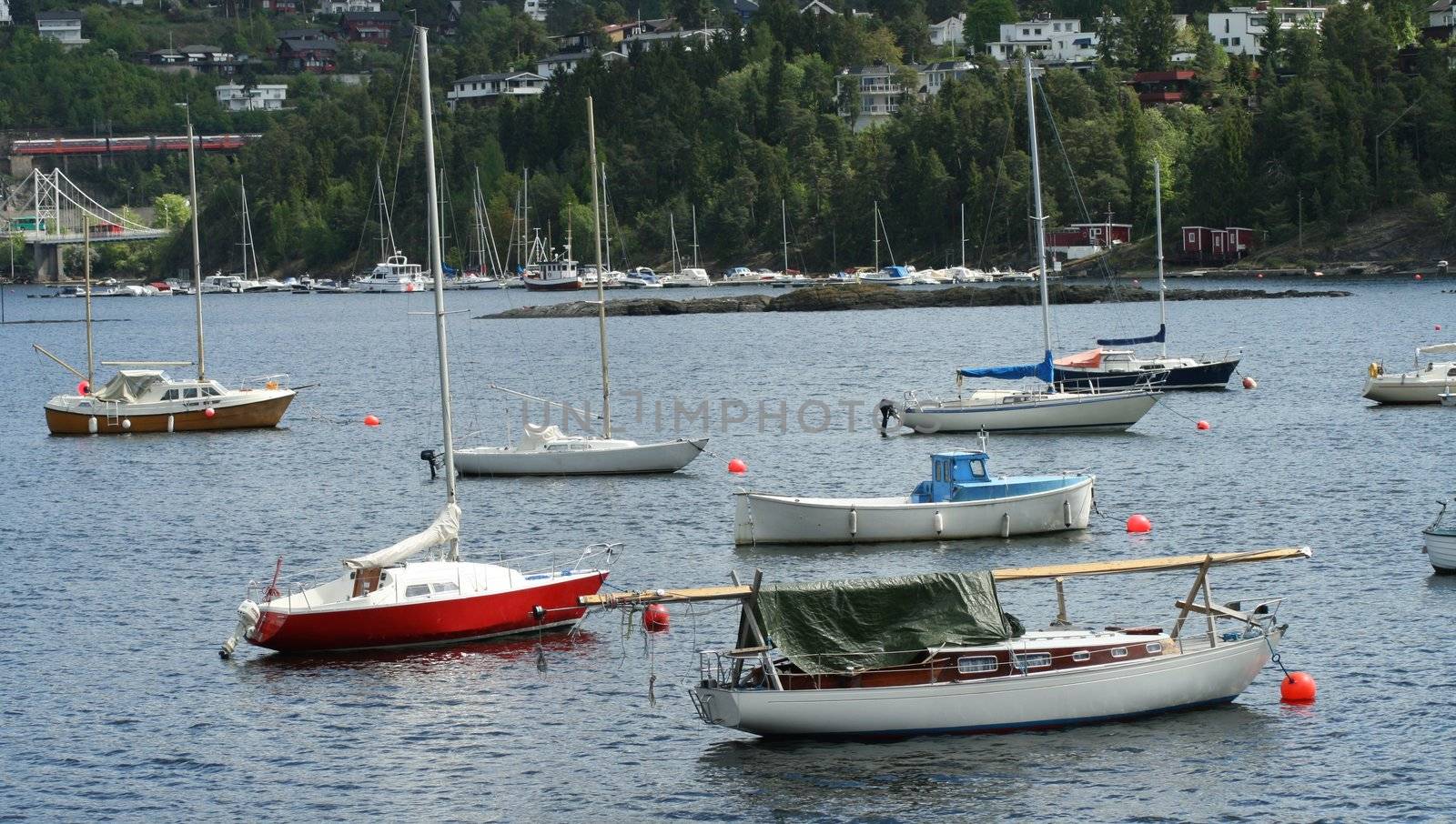 Boats at sea