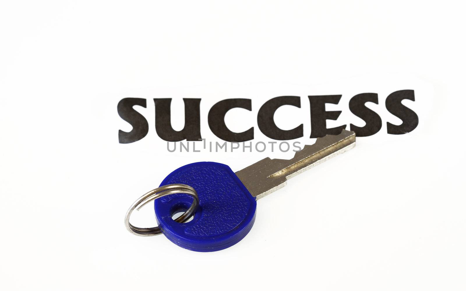 Key to Success concept - isolated in white background.