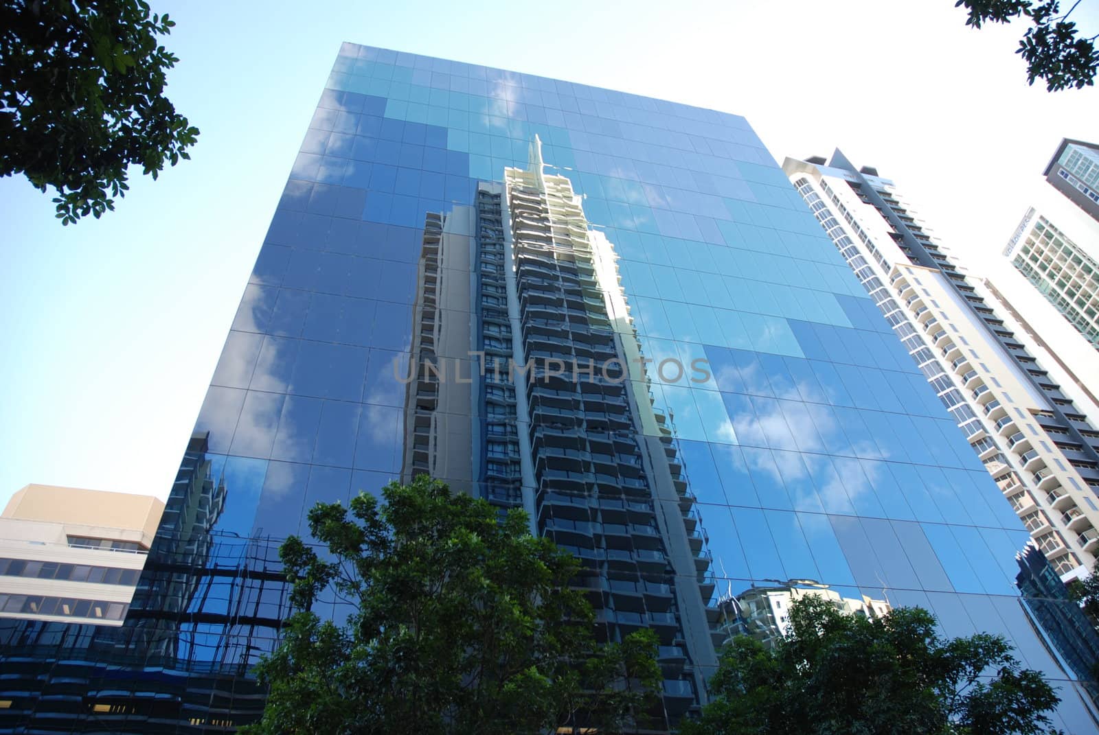 Reflection in the skyscraper (Brisbane CBD)