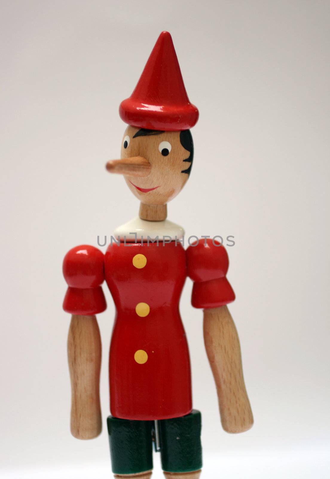 wooden statue of pinocchio representing a liar