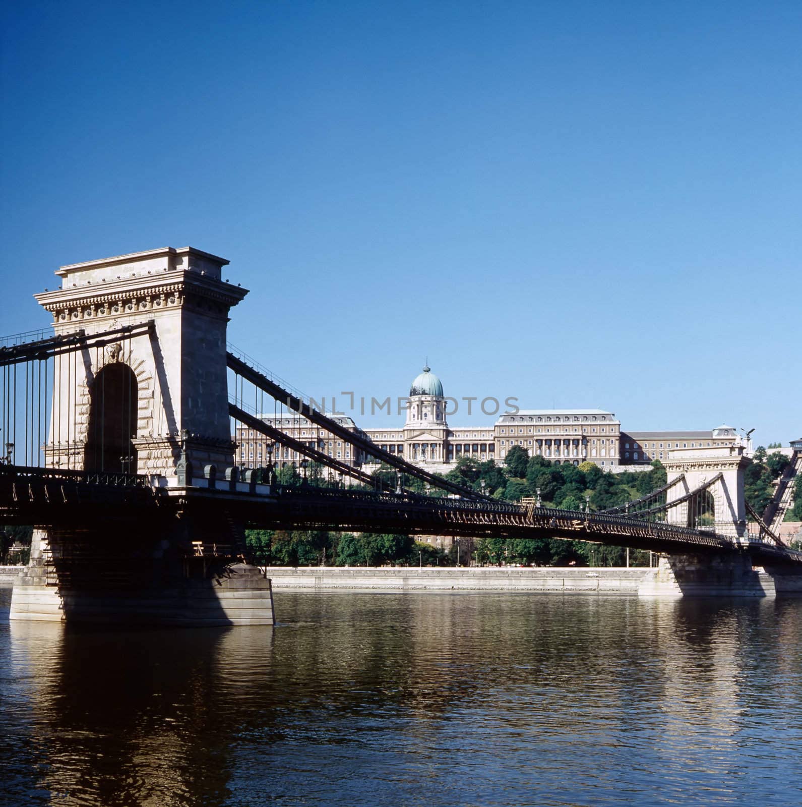 Chain Bridge and Royal Palace in Budapest