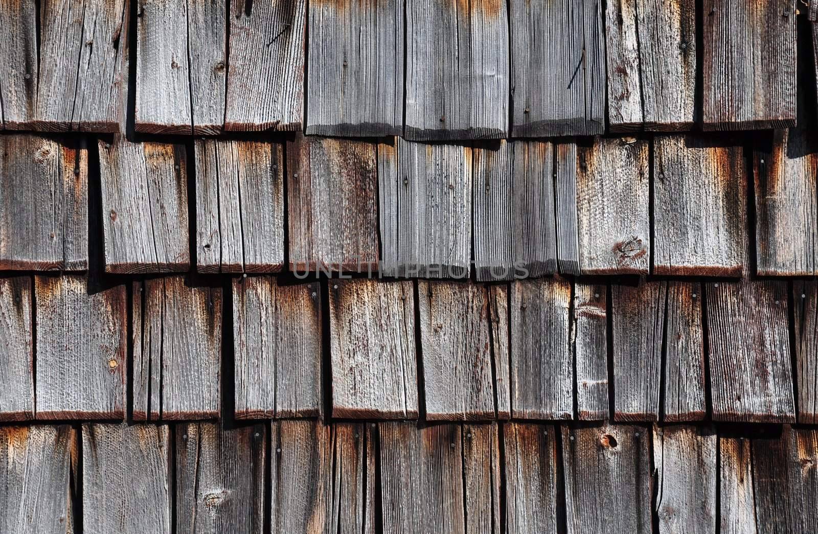 Wooden shingles